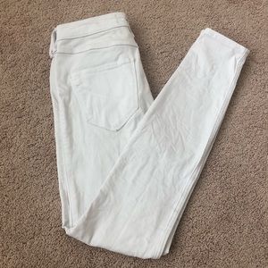 hollister white high rise jean leggings size 26
